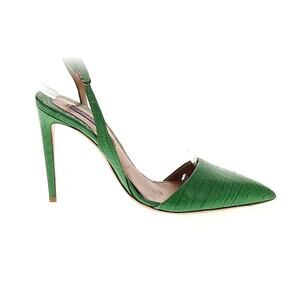 Ralph Lauren Collection Purple Label Alligator Heels D'orsay Pumps 8 Green Point